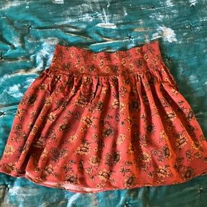 Floral mini skirt